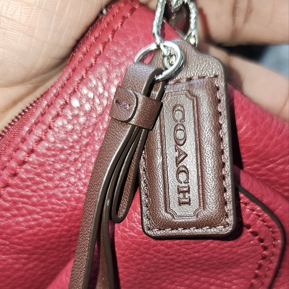 **SOLD** New Coach Red Leather Swing Back Crossbody NWT - Picture 9 of 9